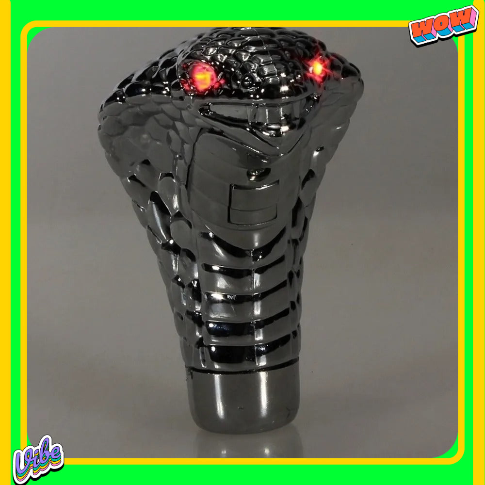 Gear Shift Knob, Universal Chrome,  LED Eyes, Car Cobra, Manual Gear Shift Knob, Snake Shifter, Fashion,DIY