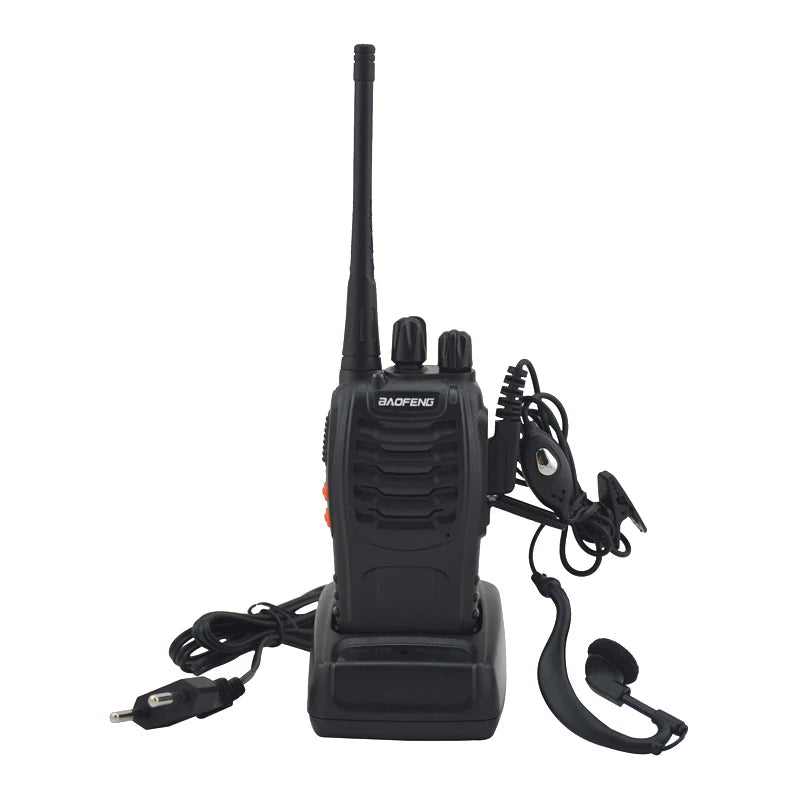 Walkie talkie UHF Two way radio Portable Transceiver with Earpiece