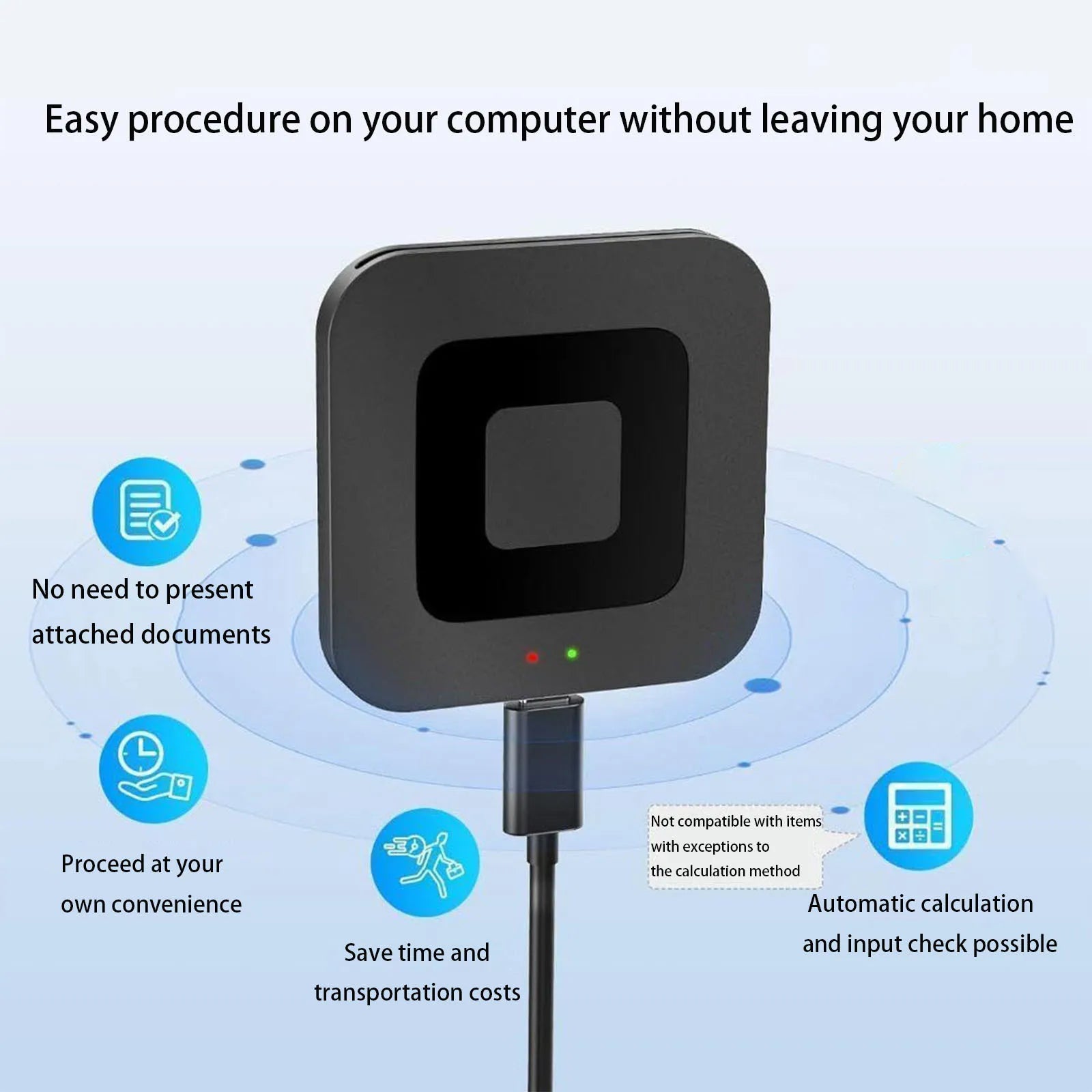 X05 Square Smart Card Reader USB 2.0 ATMC AC DNI IC Bank Card Tax Reporting - E-commerce SEO Optimized Title