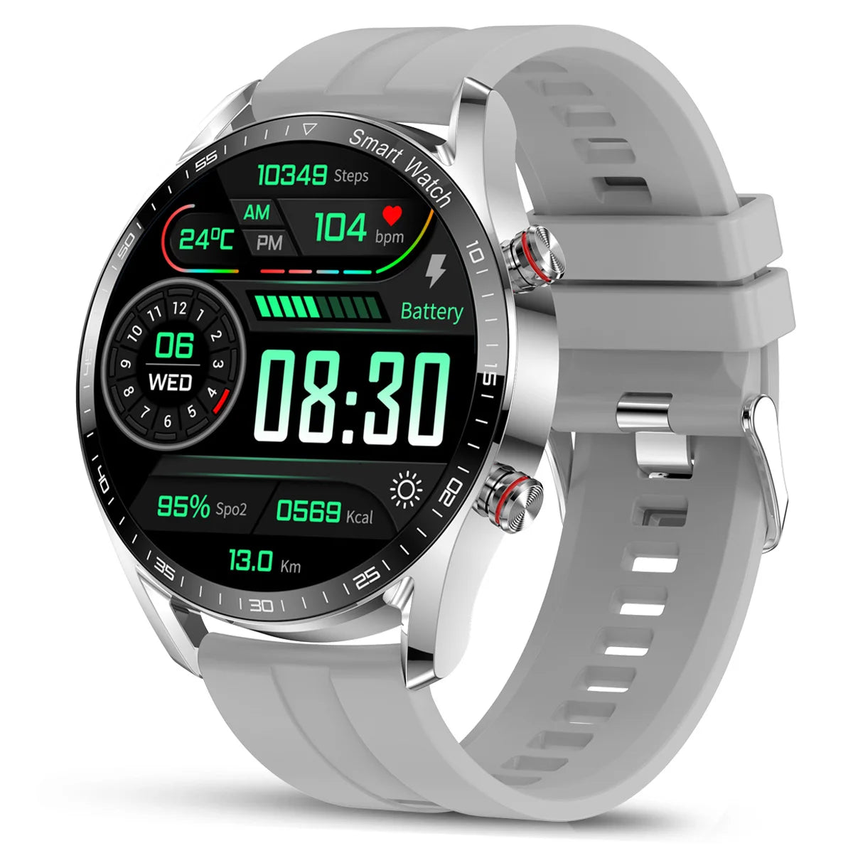 Smart Watch,Business,  1.53 inch Full Screen, Touch, Multi Sport Mode, ECG+PGG Sport ,Waterproof ,Bluetooth Call, Smartwatches