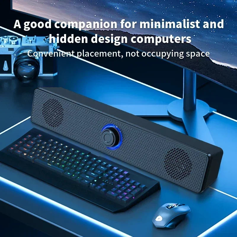 Computer High-quality 4D Surround Speaker Bluetooth Wired Dual-purpose High-volume Microphone Two-in-one Speaker