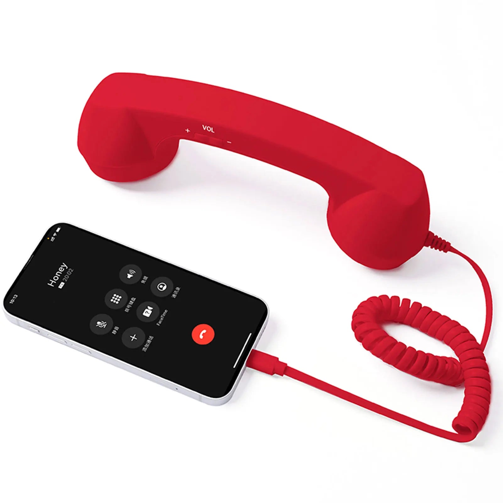 Wired Type-C Mobile Calls Telephones Receiver Antique Style Call Accessory Plug Play Clear Calls Handset Headset Companion