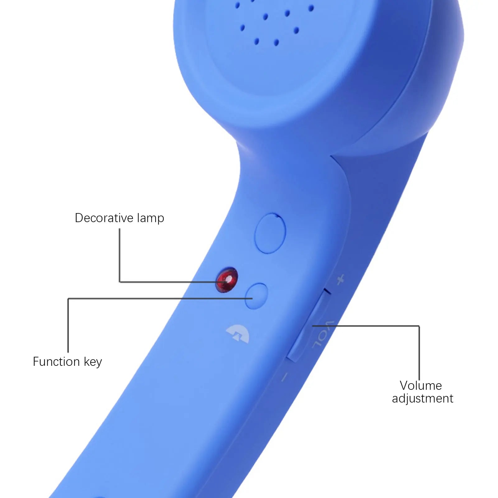 Wired Type-C Mobile Calls Telephones Receiver Antique Style Call Accessory Plug Play Clear Calls Handset Headset Companion