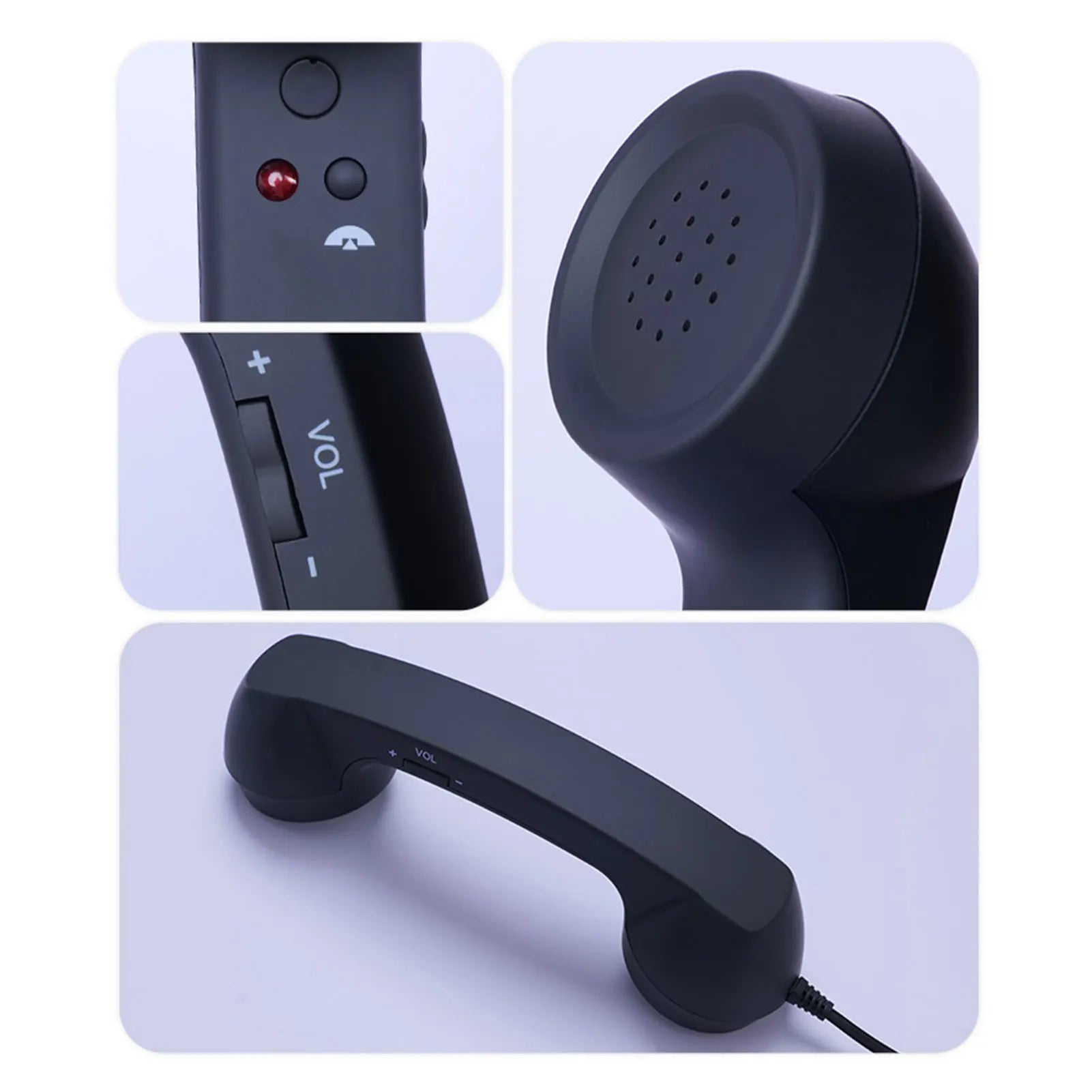 Wired Type-C Mobile Calls Telephones Receiver Antique Style Call Accessory Plug Play Clear Calls Handset Headset Companion