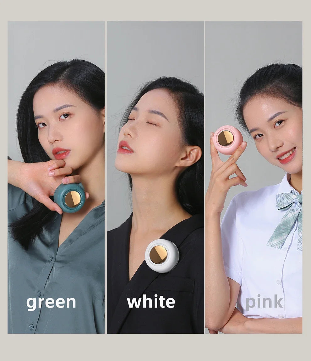 Whirlwind Leafless Fan with Portable Button Design USB Charging Silent Portable Mini Fan