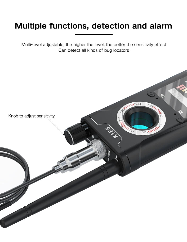 Hidden Camera Detector Anti Spy Gadget Professional Hunter Wireless Signal Car GPS Infrared Search Wiretapping Bug Mini Devices