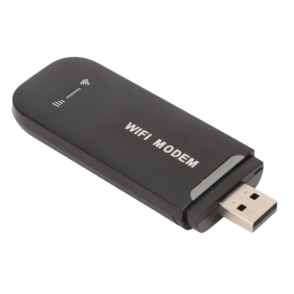 WiFi Router Black Stable Easy Connection USB Plug and Play 4G LTE Router for Hotspot Micro SIM Card Phone PC