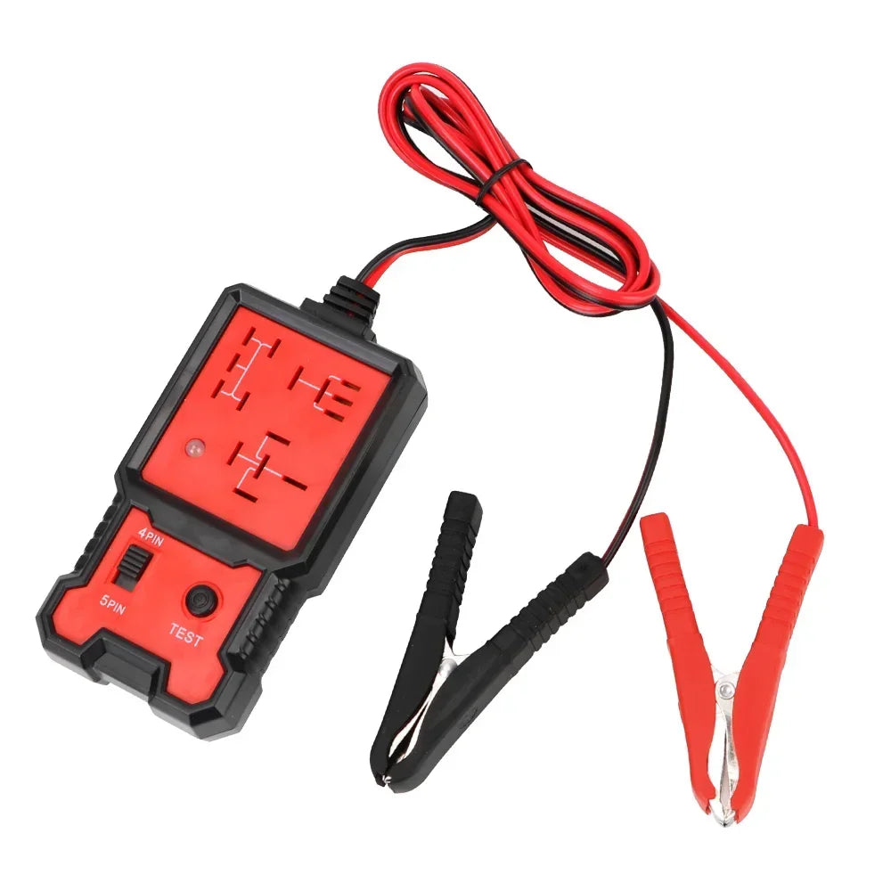 Car Relay Tester, Voltage Tester, Universal 12V Car Battery Checker, Automotive Electronic Relay Tester, DIY Tool, LED Indicator Light