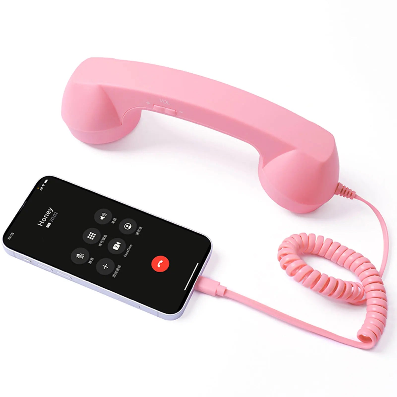 Wired Type-C Mobile Calls Telephones Receiver Antique Style Call Accessory Plug Play Clear Calls Handset Headset Companion