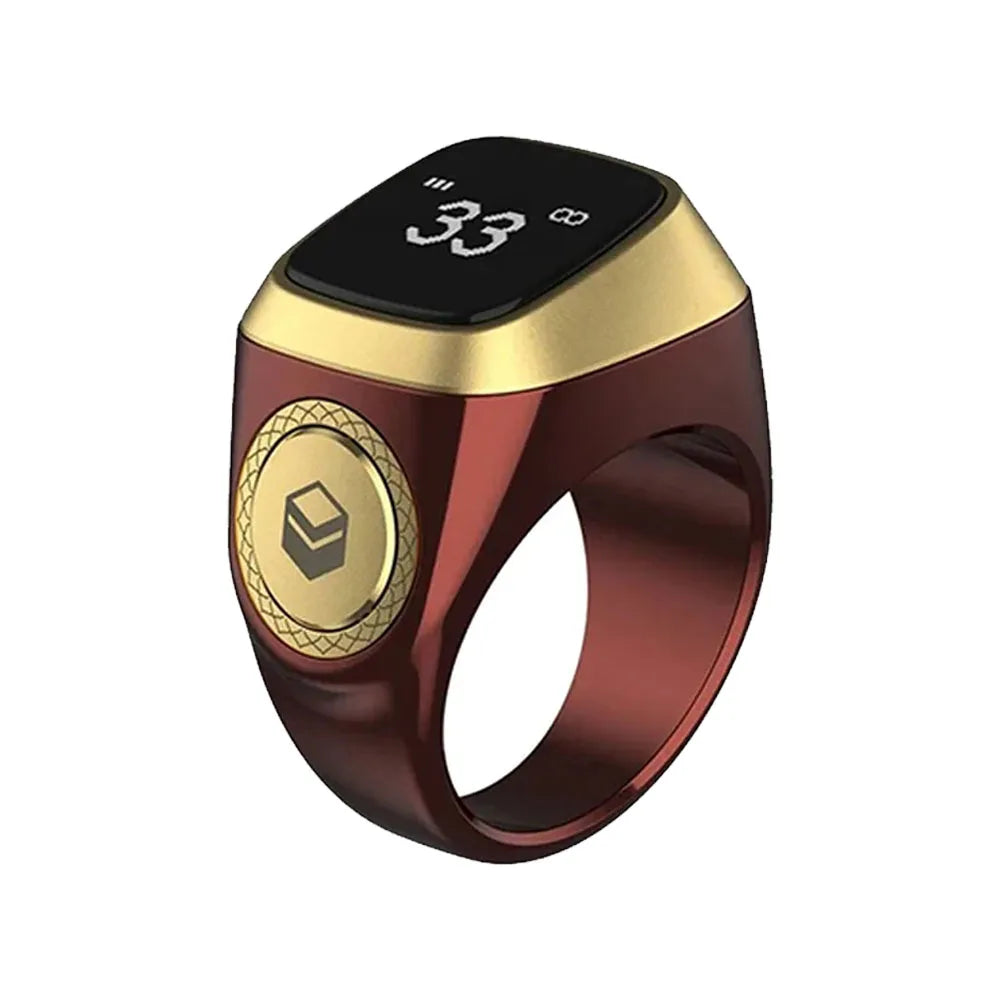 Tally Counter for Muslims Ring Digital Prayer Time Vibration Reminder Waterproof