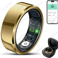 2026 Smart Ring Blood Pressure Heart Rate Sleep Monitoring Smartring IP68 & 5ATM Waterproof Multi-sport Mode Smartring Man Women