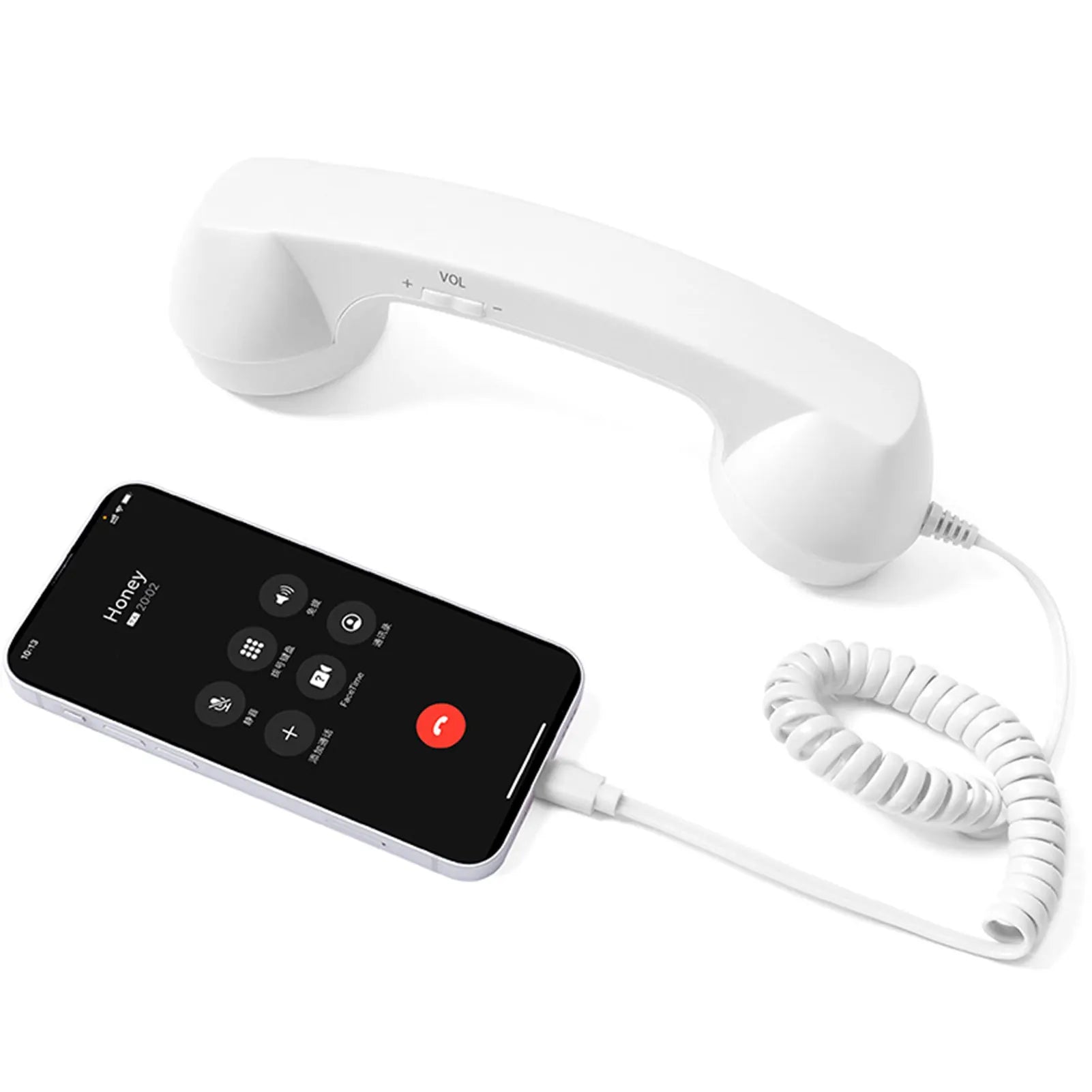 Wired Type-C Mobile Calls Telephones Receiver Antique Style Call Accessory Plug Play Clear Calls Handset Headset Companion