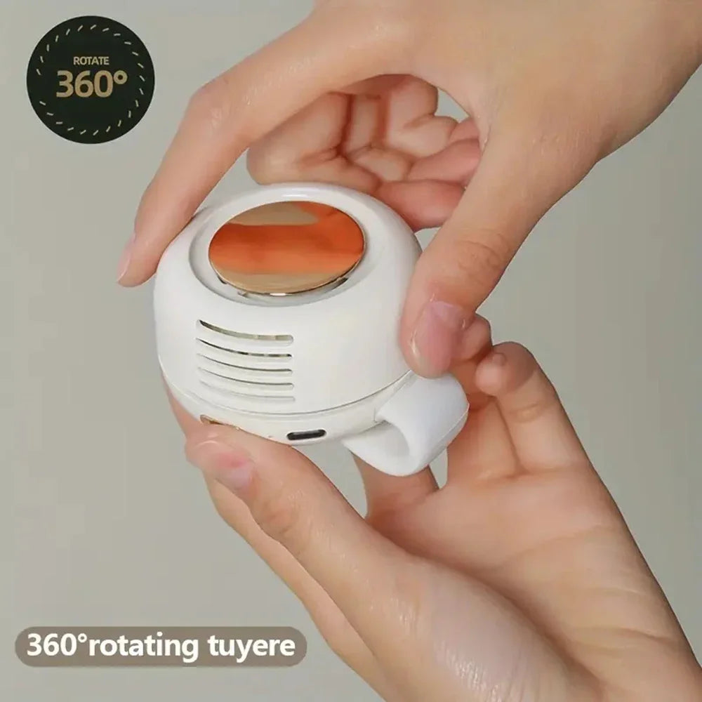 Whirlwind Leafless Fan with Portable Button Design USB Charging Silent Portable Mini Fan