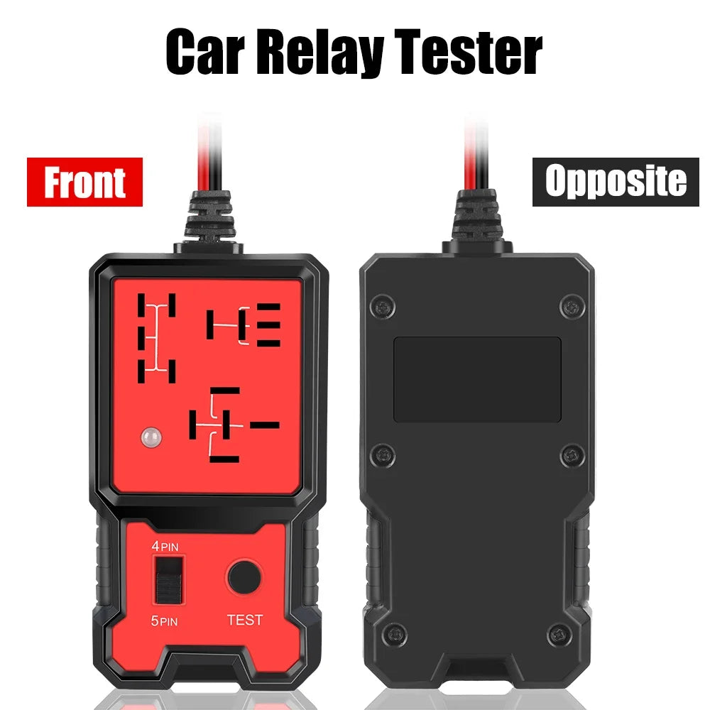 Car Relay Tester, Voltage Tester, Universal 12V Car Battery Checker, Automotive Electronic Relay Tester, DIY Tool, LED Indicator Light