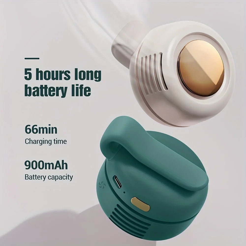 Whirlwind Leafless Fan with Portable Button Design USB Charging Silent Portable Mini Fan