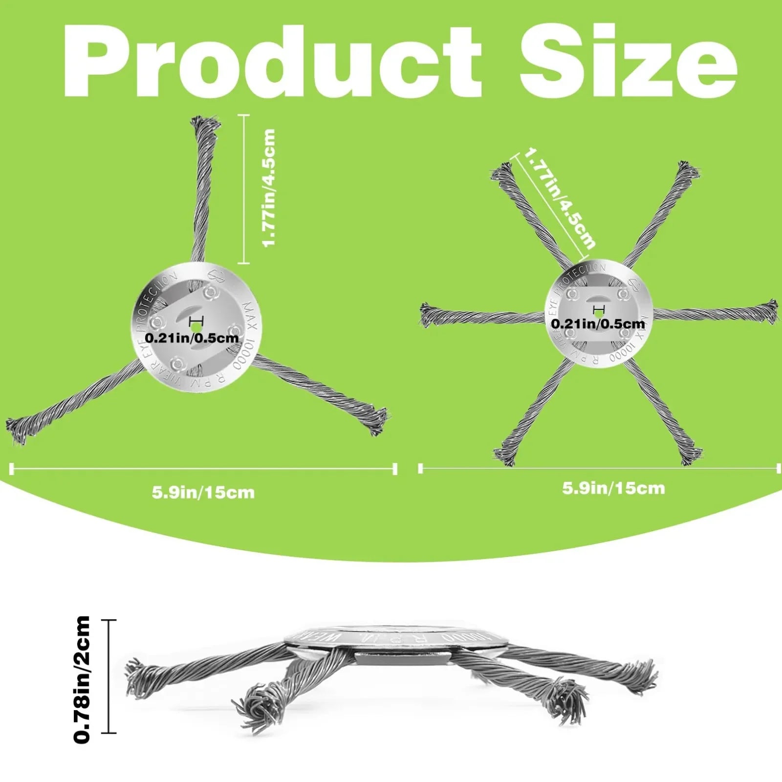 Steel Grass Trimmer, Head Cutter, Lithium Battery, Wire Weed Blade, Garden Grass Trimmer Head, Lawn Mover, Power  Accessories Tool