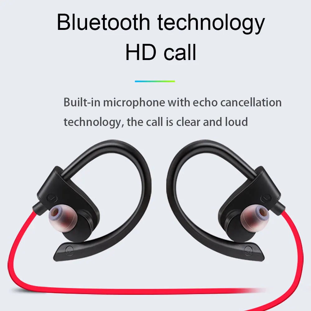 Hook Headsets, Wireless Bluetooth Headphones, Stereo, Hook Headset, Music Sport Earphone, Gaming,Workout, Fitness,  Handsfree Earphone for All Smart Phones
