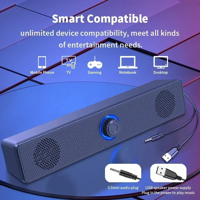 Computer High-quality 4D Surround Speaker Bluetooth Wired Dual-purpose High-volume Microphone Two-in-one Speaker
